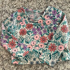 Cat & Jack Floral Toddler Kids Rashguard - Pink, Purple, Green